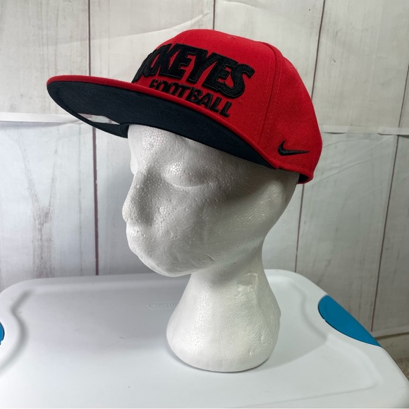 Ohio State Nike Hat Flat Billed SnapBack Nike True Licensed Football Buckeyes - Picture 2 of 11